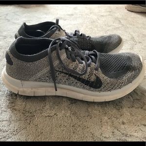 Nike Grey Flyknit tennis shoes